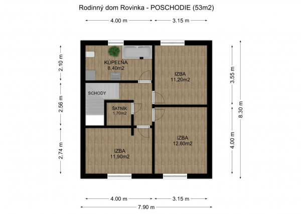 REZERVOVANÉ - Na predaj 5-izbový rodinný dom v Rovinke