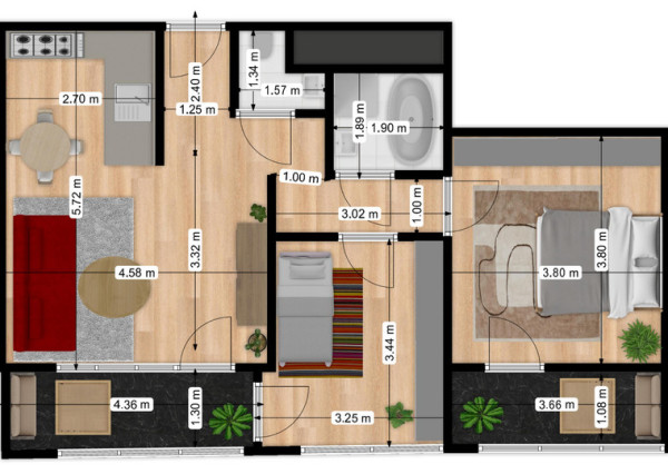 REZERVOVANÉ: Na predaj 3-izbový byt v modernej novostavbe Prúdy v Trnave