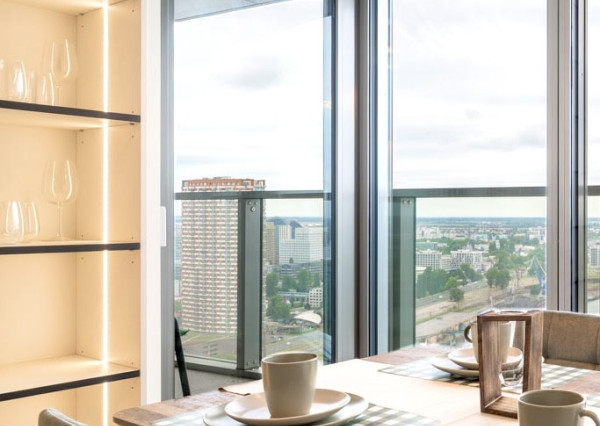 Na prenájom 2-izbový byt v Eurovea Tower – Bratislava