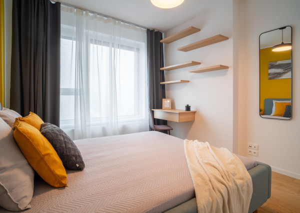 Na prenájom exkluzívny 2-izbový byt s výhľadom na Bratislavu v novej Klingerke