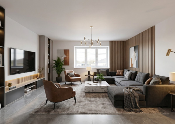 Na predaj rodinný dom s garážou v obci Šoporňa – štandard je zahrnutý v cene