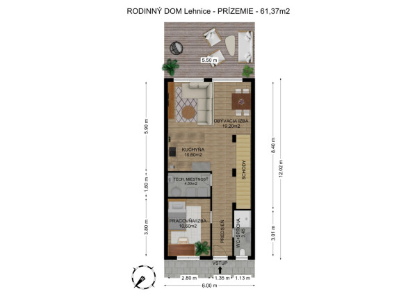 Na predaj 4 izbová bytová jednotka v dvojdome v Lehniciach