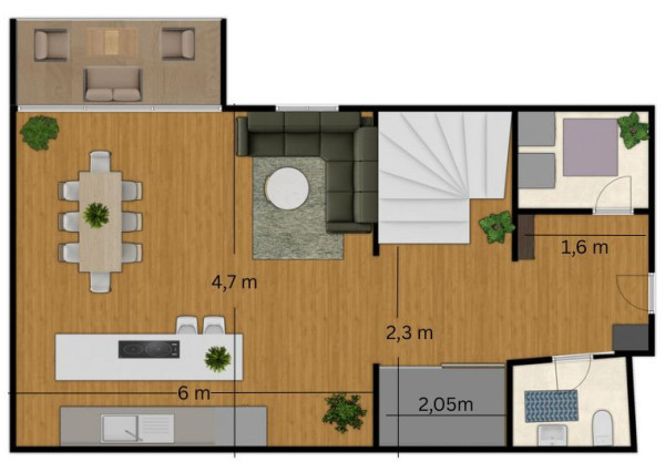 Na prenájom štýlový 3-izbový mezonet v historickom centre Trnavy