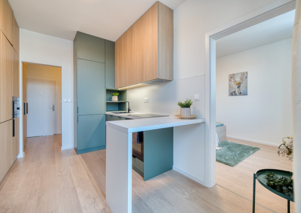 Na prenájom moderný 1-izbový byt s parkovacím miestom v Senici