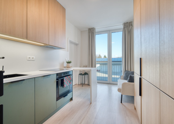 Na prenájom moderný 1-izbový byt s parkovacím miestom v Senici