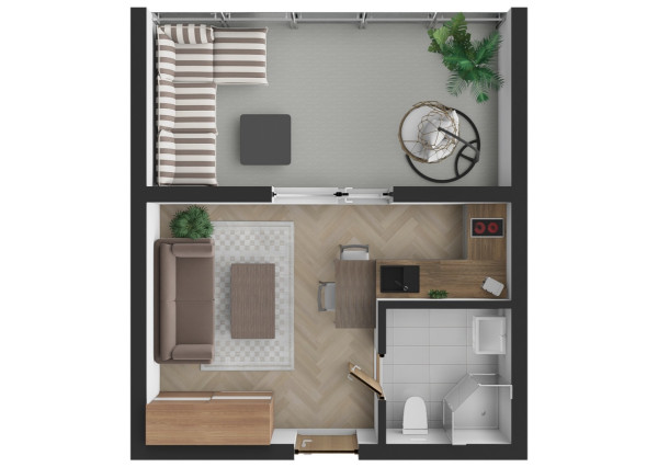 Na predaj investičný 1-izbový apartmán (nebytový priestor) v Bardejove s možnosťou prenosu DPH