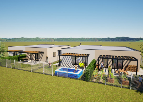 Na predaj novostavba dvojdom - Nové m. n. Váhom - Častkovce.