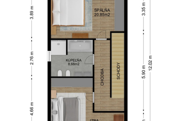 Na predaj novostavba v Lehniciach - časť trojdomu A