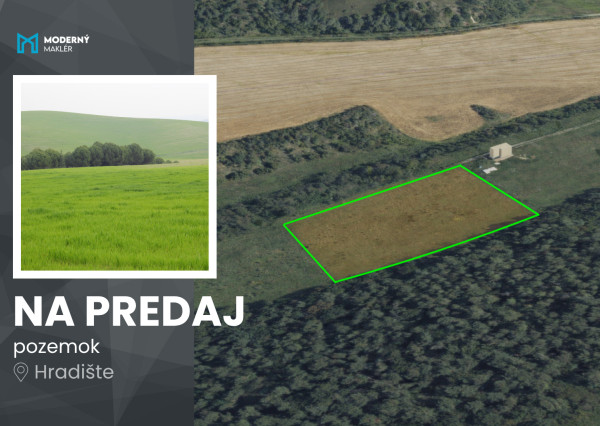 Na predaj investičný pozemok so súkromným vstupom v Hradišti