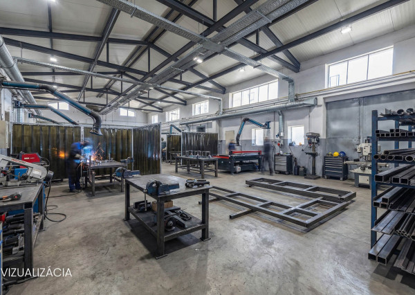 Na predaj výrobná hala s administratívnou časťou pri Lučenci