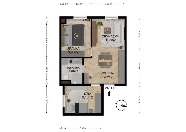 Na predaj investičný 3-izbový apartmán (nebytový priestor) v Bardejove s možnosťou prenosu DPH