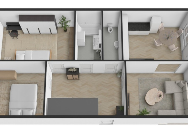 Na predaj čiastočne zariadený 3-izbový byt vo Vrakuni