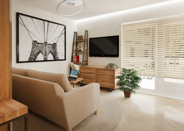 Na predaj investičný zariadený 1-izbový apartmán (nebytový priestor) v Bardejove