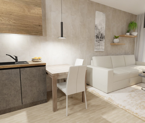 Na predaj investičný 2-izbový apartmán (nebytový priestor) v Bardejove s možnosťou prenosu DPH