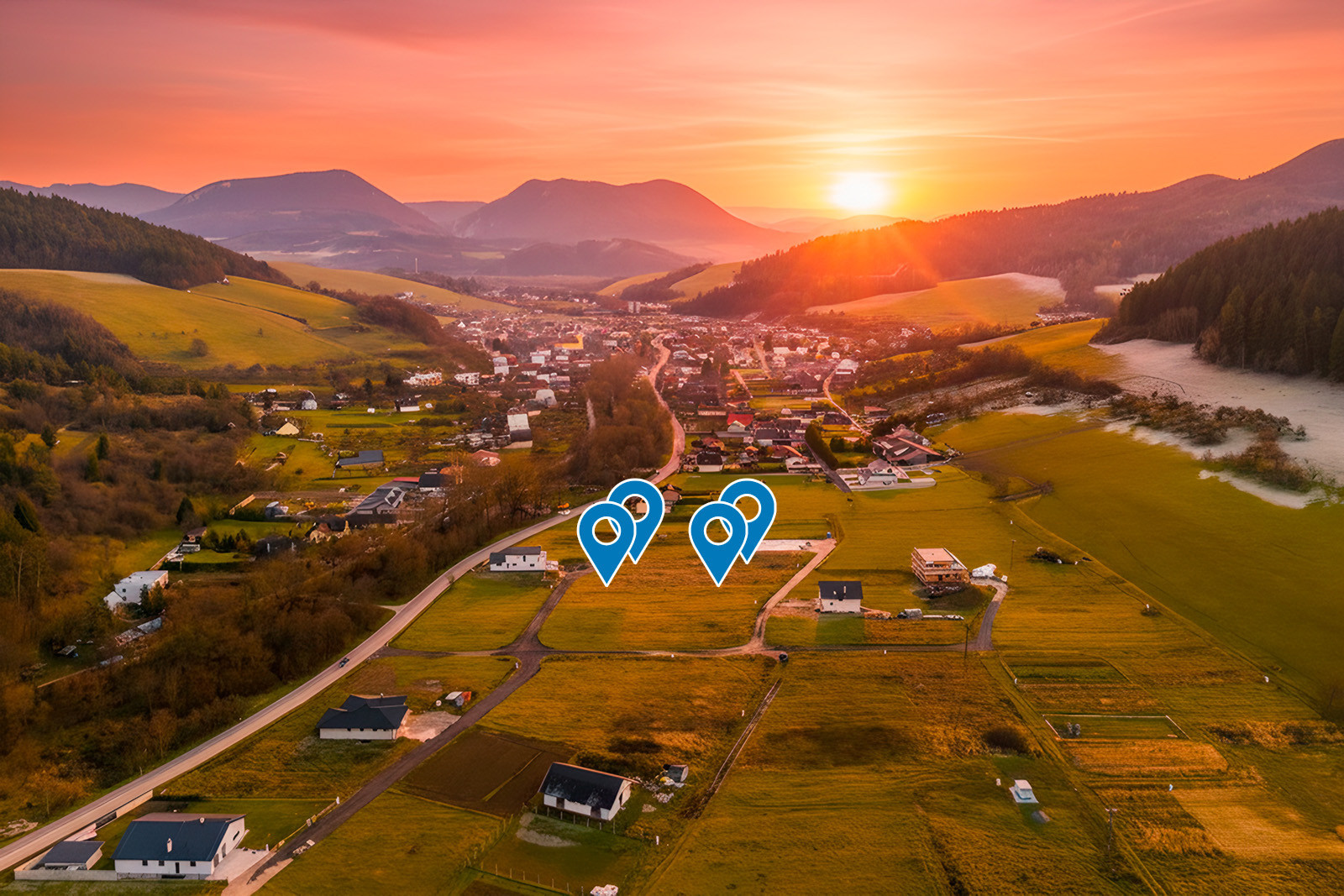 Na predaj pozemky na výstavbu rodinných domov v lokalite Stupné