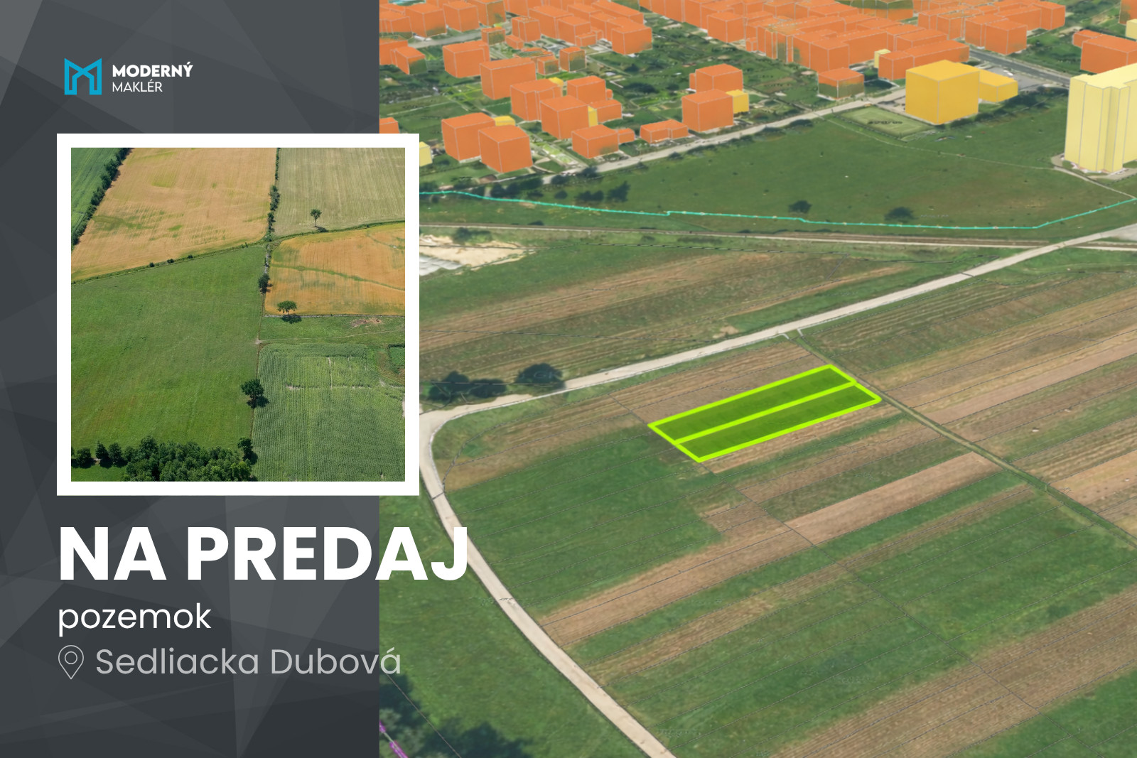 Pozemok vhodný na výstavbu rodinného domu, Sedliacka Dubová